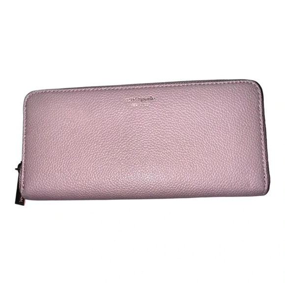 Kate Spade Long Zip Wallet Warm Pink Patent Leather - Picture 1 of 5